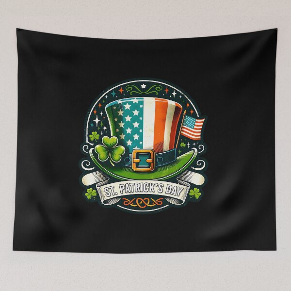 Item preview, Retro Irish Flag Design – Vintage St. Patrick’s Day Graphic for Shirts & Gifts designed and sold by artedigital99.