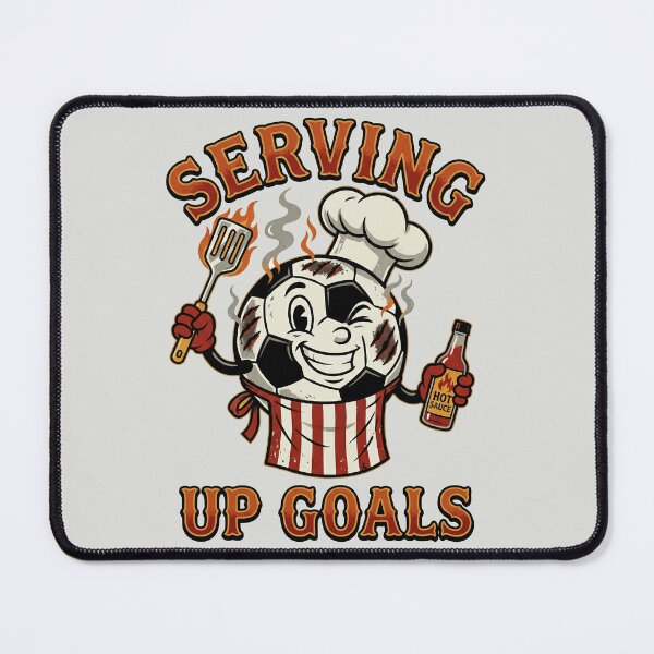 Item preview, Serving Up Goals - Soccer BBQ Chef designed and sold by DigitalGlade.