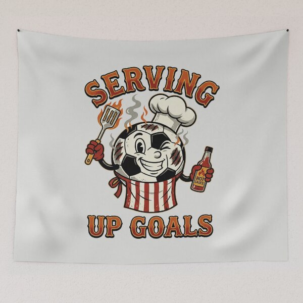 Item preview, Serving Up Goals - Soccer BBQ Chef designed and sold by DigitalGlade.