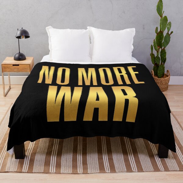Item preview, No More War, Gold Typography designed and sold by Memes N Lore .