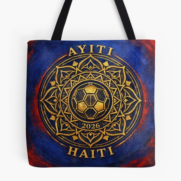 Item preview, Haiti Soccer Emblem 2026 Mandala Inspired designed and sold by BrickByDream.