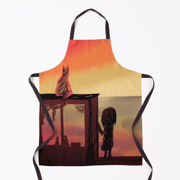 Item preview, A cat and a girl watching the sunset designed and sold by Caramel-lovest.