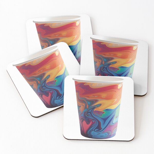 Item preview, Colorful Abstract Fluid Art Pride Cup designed and sold by rainbowgremlin.