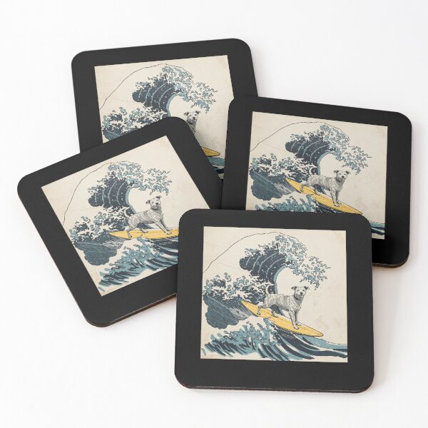 Item preview, The Great Wave Dog Rider Surf designed and sold by SOUFIANE1991.