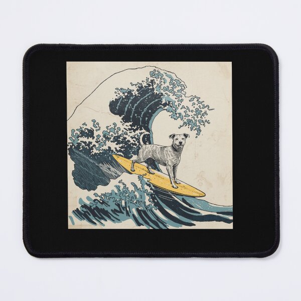 Item preview, The Great Wave Dog Rider Surf designed and sold by SOUFIANE1991.