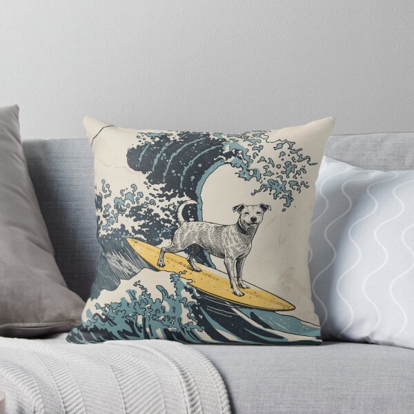 Item preview, The Great Wave Dog Rider Surf designed and sold by SOUFIANE1991.