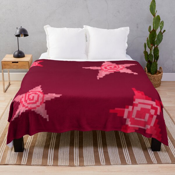 Item preview, Red background print with stars. Pixel art. designed and sold by YaroshMaria.