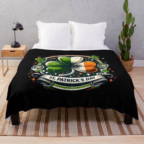 Item preview, Retro Ireland Flag Tee Design – Festive St. Patrick’s Day Print designed and sold by artedigital99.