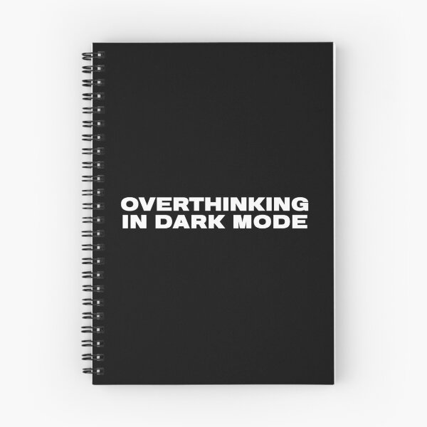 Item preview, Overthinking In Dark Mode - Minimalist Tech Humor designed and sold by JB-designstudio.