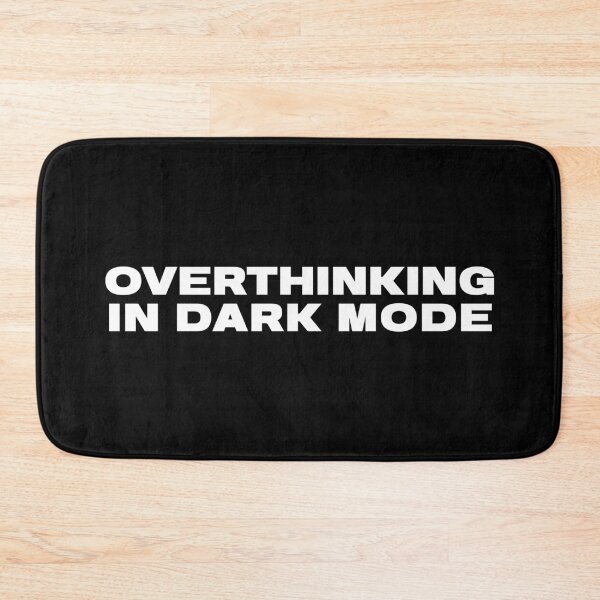 Item preview, Overthinking In Dark Mode - Minimalist Tech Humor designed and sold by JB-designstudio.