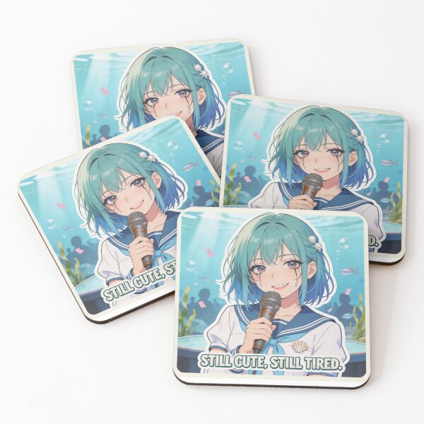 Item preview, Still Cute, Still Tired – Exhausted Marina Idol designed and sold by Panda LuL Art.