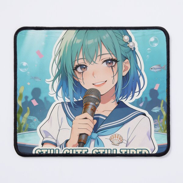 Item preview, Still Cute, Still Tired – Exhausted Marina Idol designed and sold by Panda LuL Art.