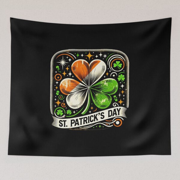 Item preview, Vintage Irish Pride – Retro St. Patrick’s Day Flag Graphic Tee designed and sold by artedigital99.