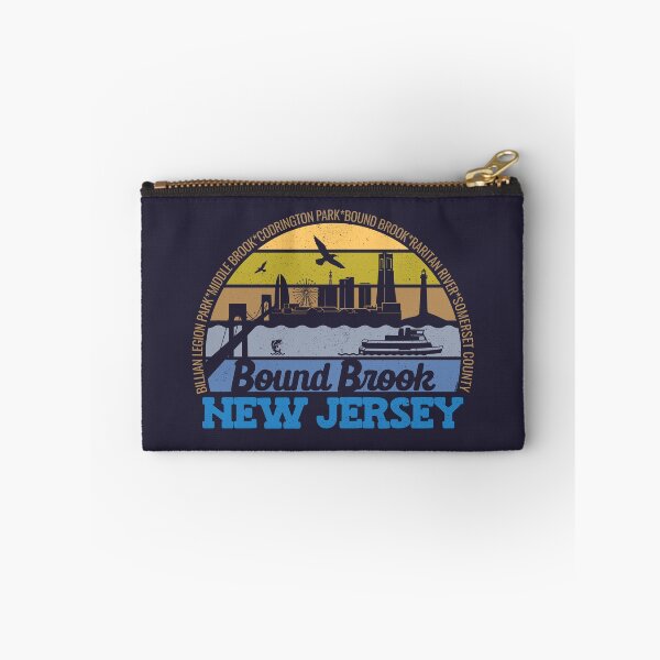 Item preview, Bound Brook New Jersey Sunset Retro Vintage Local Pride Logo designed and sold by CRHPOD20.
