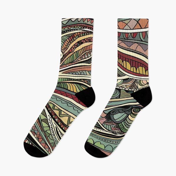 Item preview, Hand-Drawn Abstract Tribal Waves Pattern designed and sold by MOONE FLOWER.