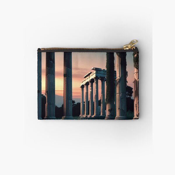 Item preview, Abandoned Temple Interior — Romantic Ruins Classical Architecture Print designed and sold by semenol.