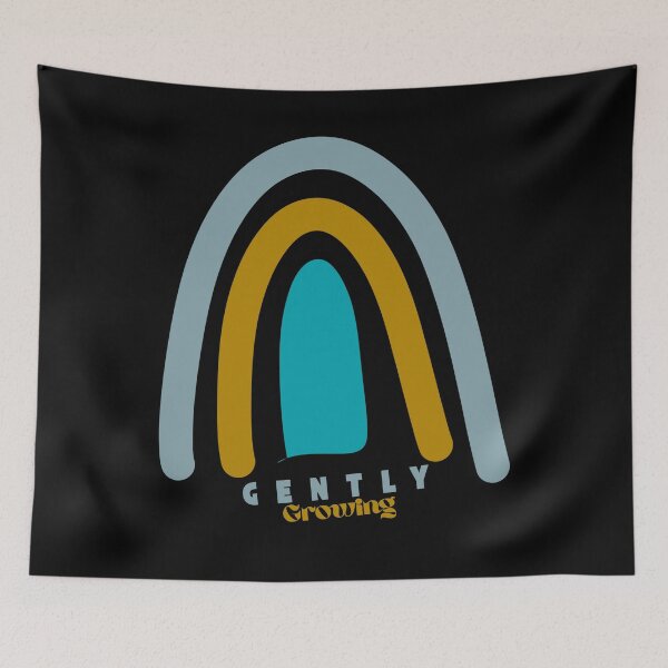 Item preview, Retro Sun Mental Health Quote - Gently Growing At My Own Pace designed and sold by KookArt.