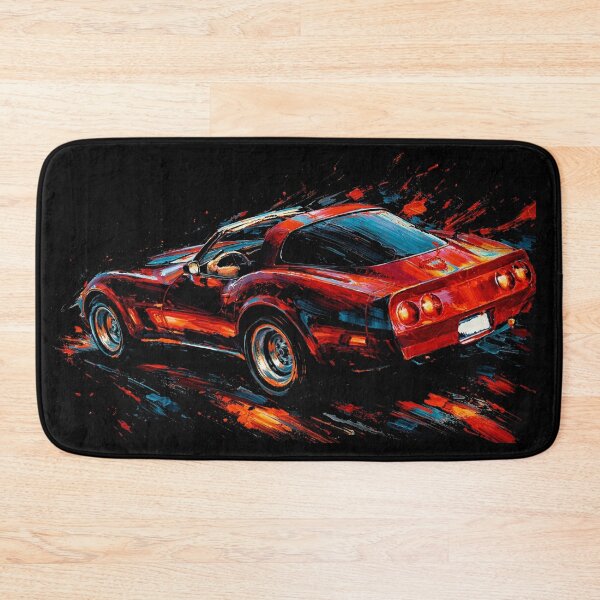 Item preview, 1980 Corvette C3 – Red American Sports Car Art Print designed and sold by Stinky Lincy's Apparel Company.