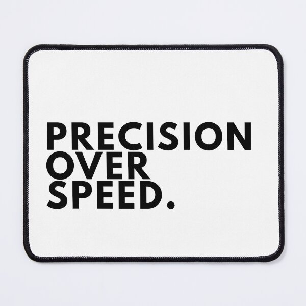 Item preview, Precision Over Speed – Minimalist Writer & Designer Typography Poster designed and sold by PKDWriterMerch.