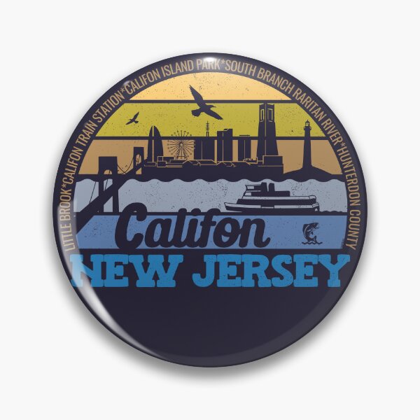 Item preview, Califon New Jersey Sunset Retro Vintage Local Pride Logo designed and sold by CRHPOD20.