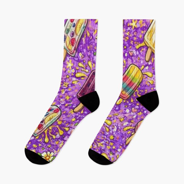 Item preview, Sweet Ice Pop Party on Purple designed and sold by VividOddityCo.