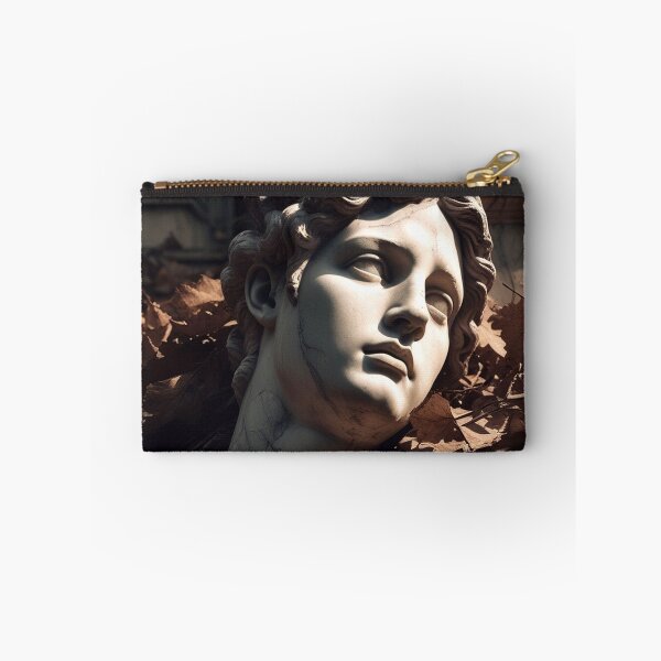 Item preview, Fallen Marble Head on Stone Floor — Classical Decay Art Print designed and sold by semenol.