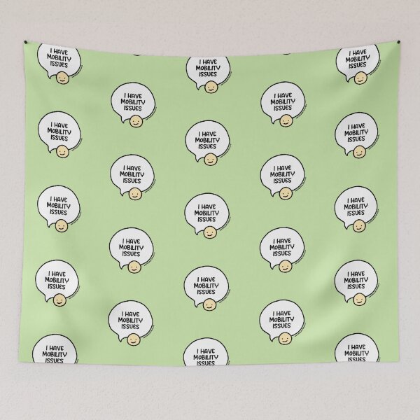 Item preview, I Have Mobility Issues Speech Bubble designed and sold by WCFreckles.
