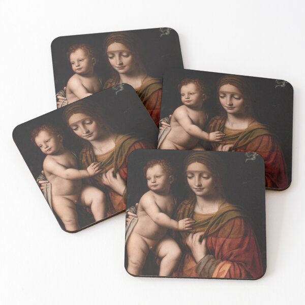 Item preview, Madonna and Child Renaissance Painting Religious Portrait for Classical Art Collectors designed and sold by RickE.