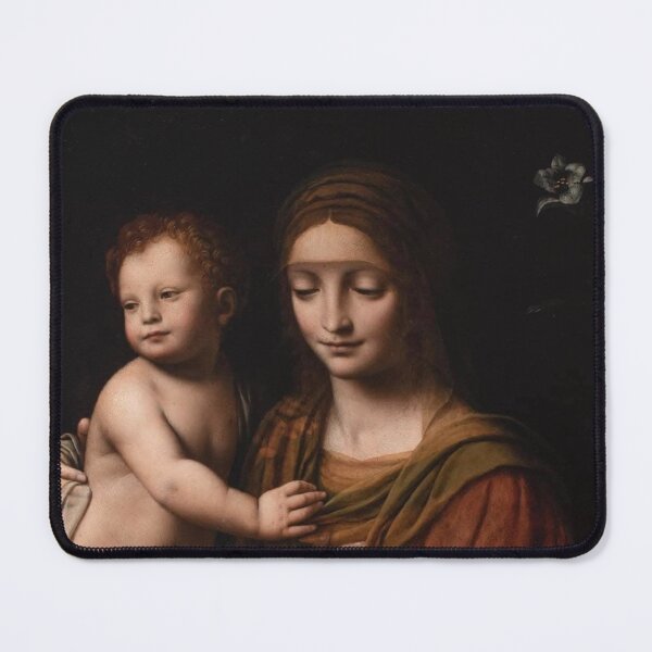 Item preview, Madonna and Child Renaissance Painting Religious Portrait for Classical Art Collectors designed and sold by RickE.