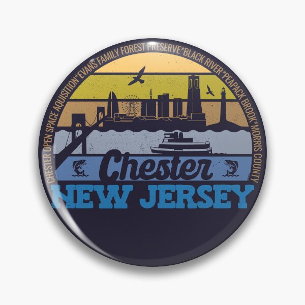 Item preview, Chester New Jersey Sunset Retro Vintage Local Pride Logo designed and sold by CRHPOD20.