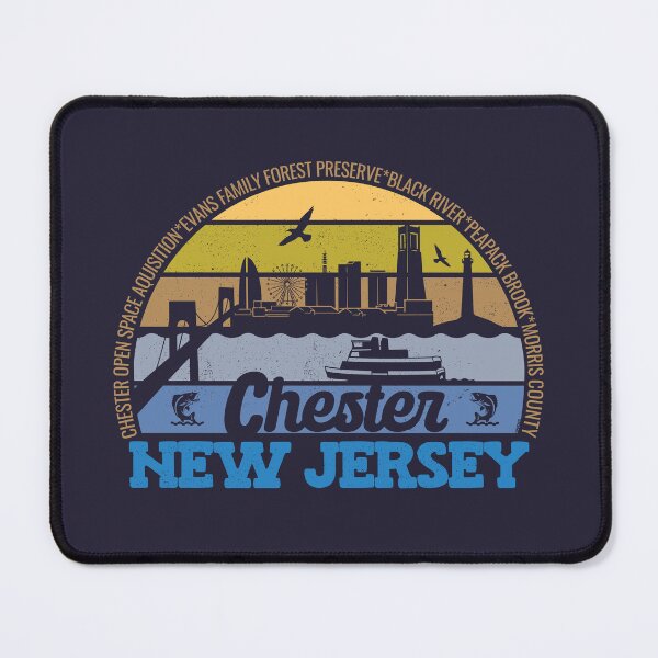 Item preview, Chester New Jersey Sunset Retro Vintage Local Pride Logo designed and sold by CRHPOD20.