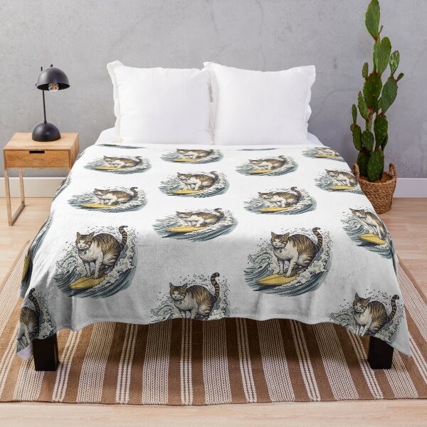 Item preview, Vintage Surfing Cat designed and sold by SOUFIANE1991.