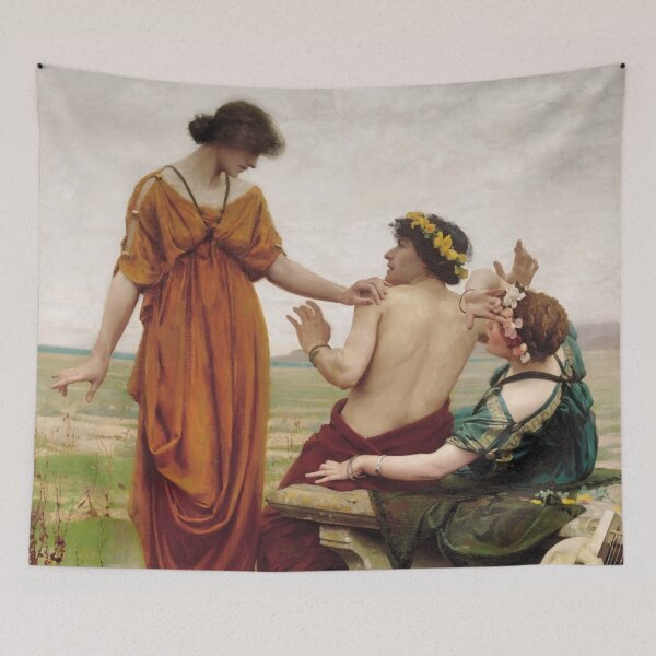 Item preview, Neoclassical Painting Mythological Figures Romantic Garden Scene for Classical Art Lovers designed and sold by RickE.