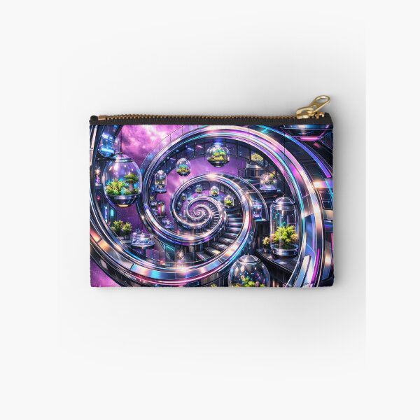 Item preview, Fibonacci Space Laboratory - Galactic Botanical Tech Poster designed and sold by LuxeBuzz.