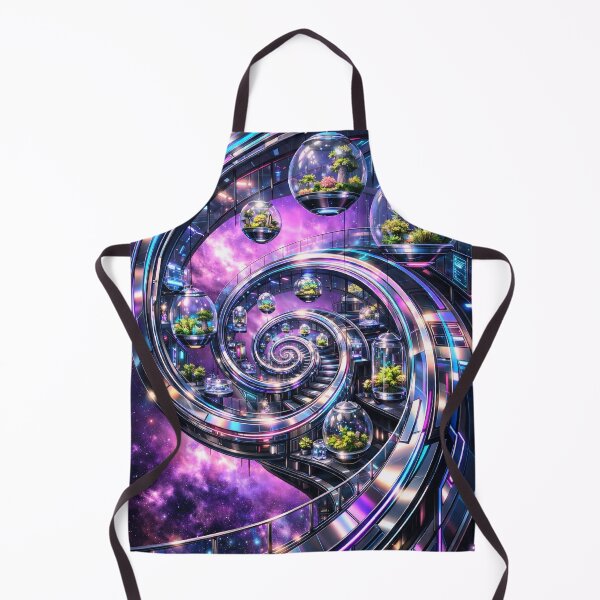 Item preview, Fibonacci Space Laboratory - Galactic Botanical Tech Poster designed and sold by LuxeBuzz.
