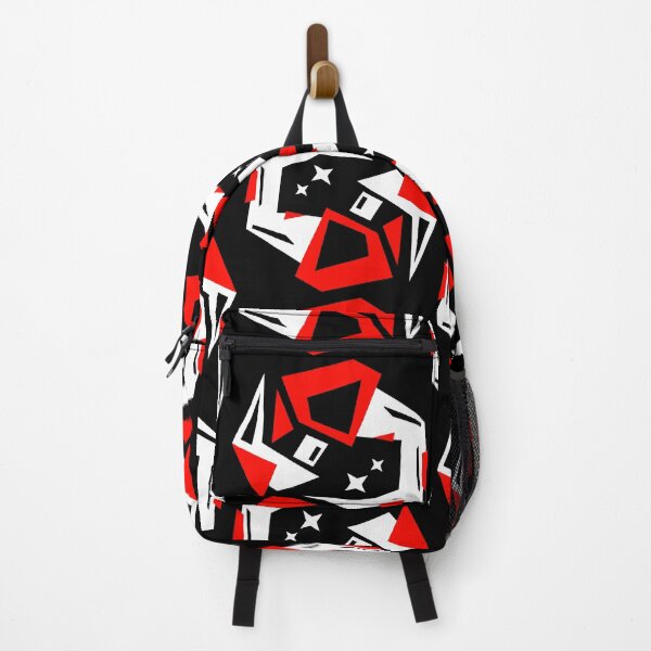 Item preview, Abstract Schematic - Random Red White Vector Circuitry and Geometric sharp HUD Pattern  designed and sold by The Nomadic Designs.