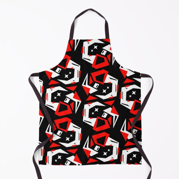 Item preview, Abstract Schematic - Random Red White Vector Circuitry and Geometric sharp HUD Pattern  designed and sold by The Nomadic Designs.