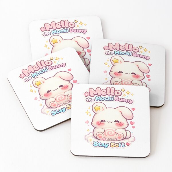 Item preview, Mello the Mochi Bunny - Stay Soft Mello designed and sold by GDIArt.