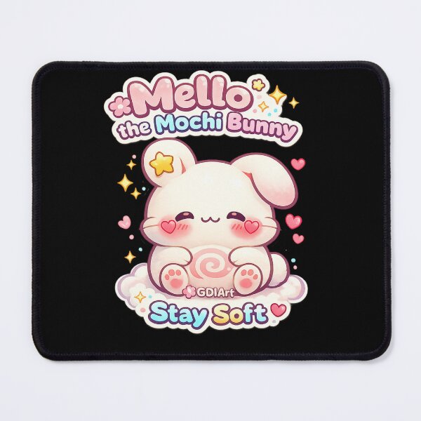 Item preview, Mello the Mochi Bunny - Stay Soft Mello designed and sold by GDIArt.