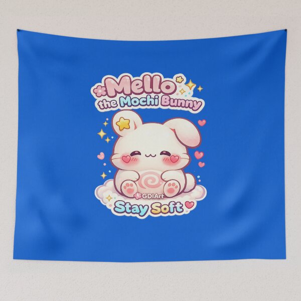 Item preview, Mello the Mochi Bunny - Stay Soft Mello designed and sold by GDIArt.