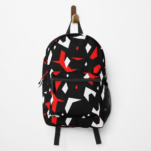 Item preview, Abstract Cyber Schematic- Random Red White Vector Circuitry and Geometric sharp HUD Pattern  designed and sold by The Nomadic Designs.