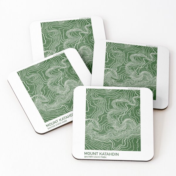 Item preview, Mount Katahdin Topography designed and sold by Mountain Bound Designs.