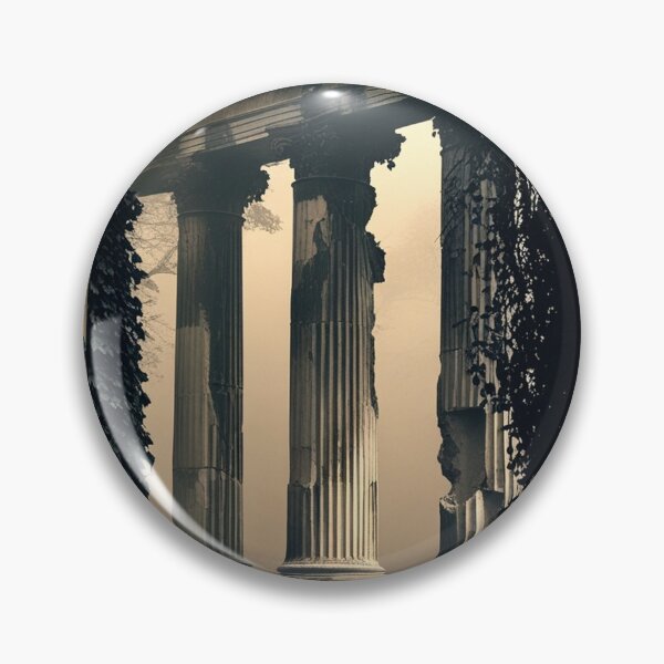 Item preview, Gothic Arch Framing Distant Columns — Dark Romantic Architecture Art designed and sold by semenol.