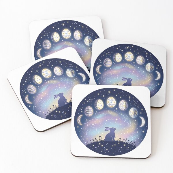 Item preview, Celestial Bunny Easter Night Design designed and sold by Quiet Mode Studio.