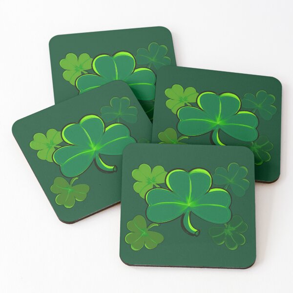 Item preview, Clover pattern Shamrock - green three leaf clover shamrock. Irish gifts designed and sold by Artonmytee.