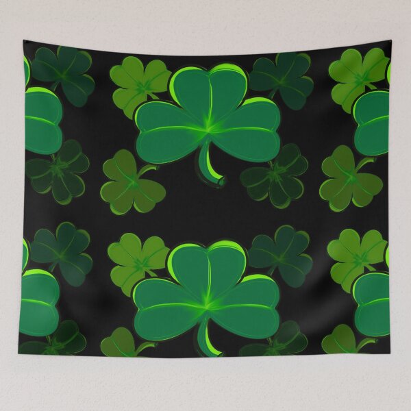 Item preview, Clover pattern Shamrock - green three leaf clover shamrock. Irish gifts designed and sold by Artonmytee.