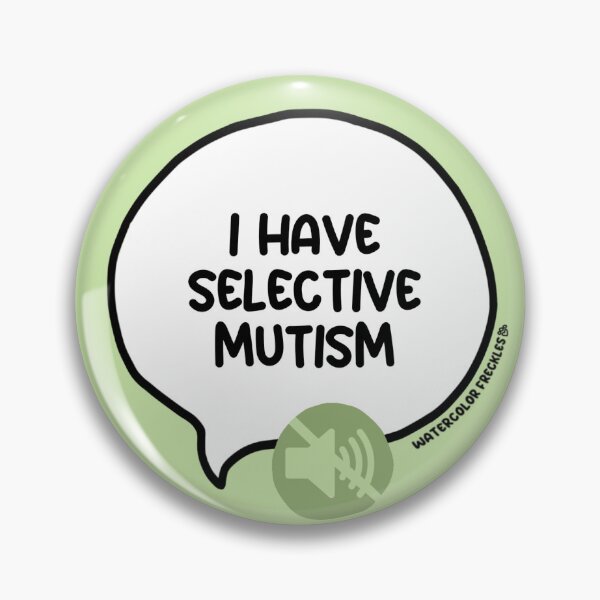 Item preview, I Have Selective Mutism Speech Bubble designed and sold by WCFreckles.