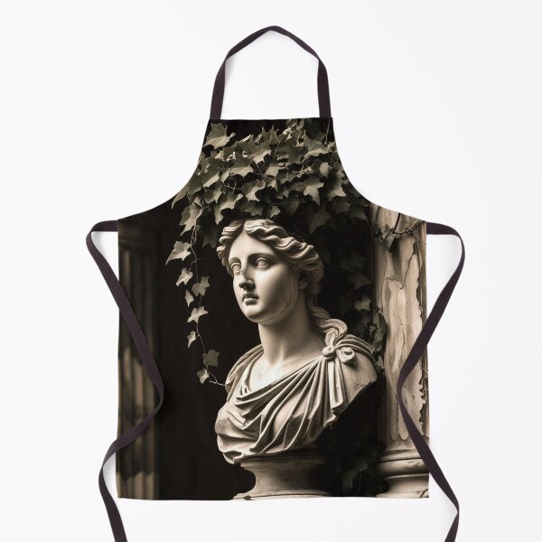 Item preview, Marble Muse Statue in Shadow — Romantic Ruins Sculpture Wall Art designed and sold by semenol.