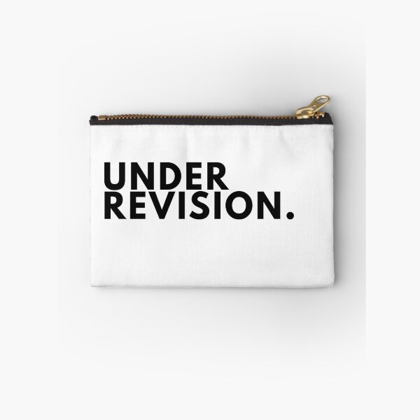 Item preview, Under Revision – Minimalist Writer Humour Typography Poster designed and sold by PKDWriterMerch.