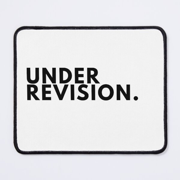 Item preview, Under Revision – Minimalist Writer Humour Typography Poster designed and sold by PKDWriterMerch.